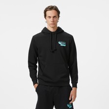 Tommy Hilfiger Tommy Jeans Badge Logo Erkek Siyah Sweatshirt