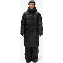Rains Alta Long Puffer Erkek Siyah Mont