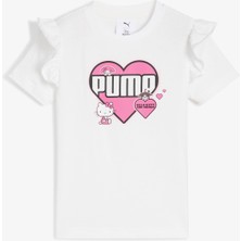 Puma  x Hk&fr Ruffle  Çocuk Beyaz T-Shirt