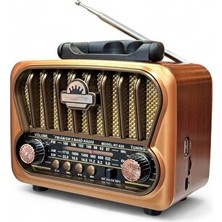 Solvéra Güneş Enerjili Nostaljik Radyo, Bluetooth ve Alarm Özellikli Alarm Saatli Radyo