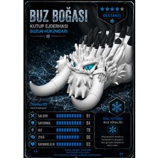 Toptan3D (Mega Boy) Buz Ejderhası Hareketli Figür - Hareketli Eklemli Oyuncak Ejderha Figürleri