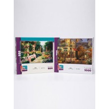 Farbu Oyuncak Akşam Yemeği ve Botanik Bahçesi Ikili Set - 1000 + 500 Parça Ikili Puzzle Seti