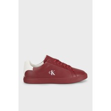 Calvin Klein Deri Logolu Sneaker Ayakkabı HW0HW032950KT Bayan Ayakkabı HW0HW03295 0kt