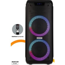 Vaelmont Radyolu ve Işıklı Bluetooth Party Hoparlörü Bluetooth Hoparlör