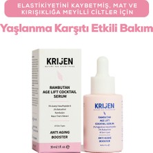 Krijen Rambutan Age Lift Cocktail Serum | Acetyl Hexapeptide-8 %3 + Bakuchiol %2 + Maun Ağacı Ekstraktı