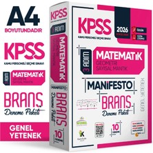 İnformal Yayınları 2026 Kpss Matematik 3 Adım Manifesto Branş Deneme Paketi 10LU Dijital Çözümlü (Sayısal Mantık Dahil)