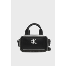 Calvin Klein Logolu Sabit Saplı Çanta LV04F1257GUB1 Bayan Çanta LV04F1257G Ub1