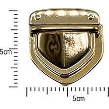 Oxford İplik Basmalı Çanta Kilidi 5 x 5 cm Altın