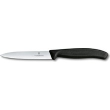 Victorinox 6.7703 10CM Siyah Düz Soyma Bıçağı