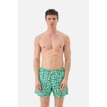 John Frank Anchor Desenli Hızlı Kuruyan Mayo Short Erkek Mayo Short JFSSSW35