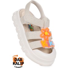 Kiko Kids Jelly Simli Hafif Taban Kız Çocuk Sandalet (1 NUMARA BÜYÜK ALINIZ)