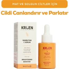 Krijen Rambutan C Vitamin Canlandırıcı Serum | %10 C Vitamin + %0,5 Ferulic Acid + Hyaluronik Asit