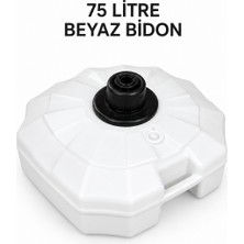 Düvenci 75 Litre Beyaz Şemsiye Bidonu