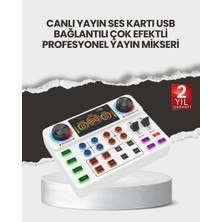 Herşey Trend Çok Efektli Canlı Yayın Ses Mikseri USB ve Kablosuz Uyumlu