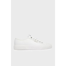 Calvin Klein Deri Logolu Sneaker Ayakkabı HW0HW030770K4 Bayan Ayakkabı HW0HW03077 0k4