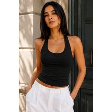 Catspy Ultra Premium Soft Halter Yaka Çift Kat Top Body