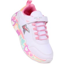 Kiko Kids Heart Günlük Cırtlı Kız Çocuk Spor Ayakkabı