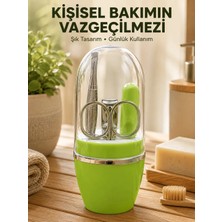 Aesco Yeşil Manikür Pedikür Bakım Seti Çok Amaçlı Kişisel Bakım Kiti
