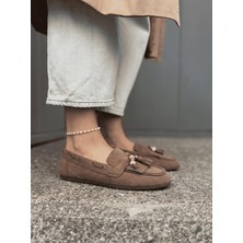 Bambi Kahve  Kadın Loafer Ayakkabı K01566004972