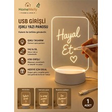 Vaelmont Işıklı Yazı Panosu, Kişiselleştirilebilir ve Dekoratif Masa Lambası Masa ve Gece Lambası
