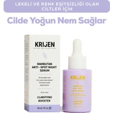 Krijen Rambutan Anti - Spot Cilt Tonu Eşitleyici Gece Serum | %5 Mandelic Acid + %5 Meyan Kökü Ekstraktı