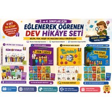 Model . ve 4. Sınıf Bilim ve Keşif Hikâye Seti – 4'lü Dev Eğitici Kutu Set | 36 Kitap