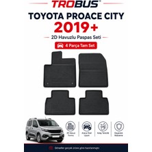 Trobus Toyota Proace City 2019 ve Sonrası 5 Koltuk 2d Havuzlu Paspas
