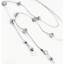 Worsy Wga Pearl 044 Gümüş Gözlük Zinciri Gözlük Aksesuarı