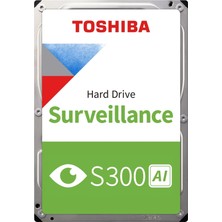 Toshiba Toshıba S300 Aı, MG11ACA16TE-V, 3.5", 16TB, 1024MB 7200 Rpm, 7/24 Güvenlik HDD (Türkiye Distribütörü Garantili)