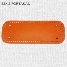 Oxford İplik Dikişli Perçinli Çanta Tabanı 32X12 Portakal
