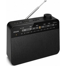 Solvéra Taşınabilir Analog Fm/am Radyo, Kulaklık Girişli, Siyah Alarm Saatli Radyo