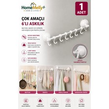 Btm Home Yeni Nesil Ekstra Güçlü Vantuzlu 8 Kancalı Sıvıya Dayanıklı Askılık