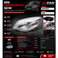 Dacia Sandero 2008-2013 Sağ Far Ayfar Oem 8200733877