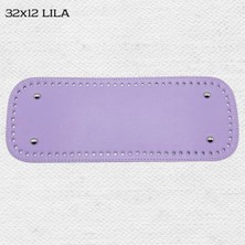 Oxford İplik Dikişli Perçinli Çanta Tabanı 32X12 Lila