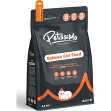 Petissimo Gourmet Gerçek Somonlu Premium Yetişkin Kedi Maması 2,5 kg - Kısırlaştırılmış, Düşük Tahıllı