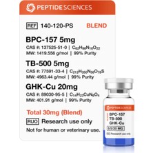 Peptide Sciences BPC-157, TB-500, Ghk-Cu 30MG (Glow Blend)