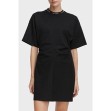 Calvin Klein Oversize Belden Büzgülü Mini Elbise LV047G251GUB1 Bayan Elbise LV047G251G Ub1