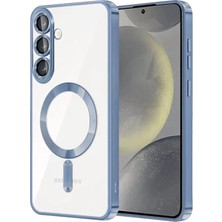 bbtech Samsung Galaxy A37 ile Uyumlu MagSafe, Kablosuz Şarj Destekli Kamera Lens Korumalı Darbe Emici Premium Şeffaf Silikon Kılıf