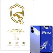 Microcase Tecno Spark Go 3 ile Uyumlu Full Tpu Nano Arka Ekran Koruma Filmi - EKM102
