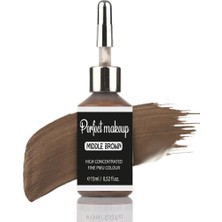 Perfect Makeup Kalıcı Makyaj Boyası - Middle Brown (Orta Kahverengi) 15ML