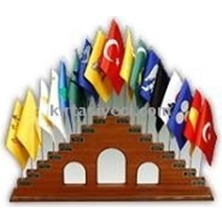 Seçkin 101 Tekli Masa Üstü Bayrak Diregi Krom 35CM
