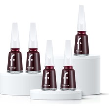 Flormar Blackstar Red 5'li Bordo Oje Seti