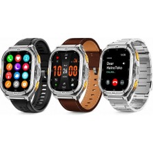 HainoTeko Haino Teko GPS-3 Amoled Ekran Bluetooth GPS Konumlu 3 Kordonlu 5 ATM Gümüş Kasa Akıllı Saat