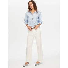 Faik Sönmez Wide Leg Fit Likralı Jean Pantolon W26JPN011