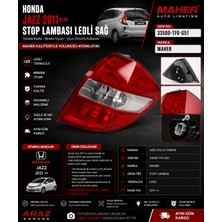 Honda Jazz 2011 ve Üzeri Led'li Sağ Stop Lambası Maher Oem 33500-TF0-G51