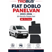 Trobus Fiat Doblo 2023-2026 Panelvan Kısa Şasi 2d Havuzlu Paspas 2 Parça