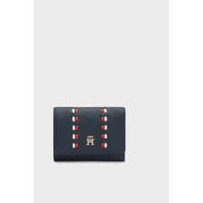 Tommy Hilfiger Logolu Fermuarlı Cüzdan Bayan Cüzdan AW0AW18246 Dw6