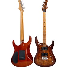Luxars S-G37-T Shb Hh Elektro Gitar Spalted Honey Burst