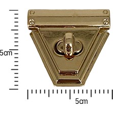 Oxford İplik Çevirmeli Çanta Kilidi 5 x 5 cm Altın
