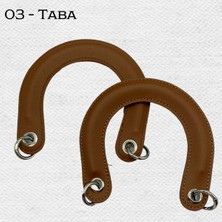 Oxford İplik Diyor Çanta Sapı Suni Deri Halkalı 03 Taba